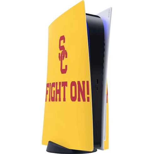 University of Southern California USC Fight On Gold PlayStation PS5 Skins